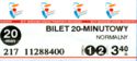 20 Minutes Ticket, Normal