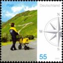 Postman with trolley / Rheingau