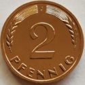 2 Pfennig (D, F, G, J)