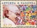 Mahatma Gandhi (in profile) and Crowd
