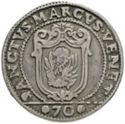 ½ Scudi (70 Soldi. Alvise Mocenigo II. No date)