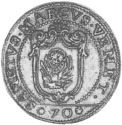 ½ Scudi (70 Soldi. Marco Foscarini. No date)