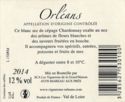 Orléans AOC 2014 Chardonnay - Grand'Maison