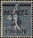 The Seederess, italic overprint Memel