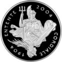 5 Pounds (100th Anniversary of the Entente Cordiale - Silver)