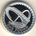 1 Pound (Gateshead Millenium Bridge - Piedfort)