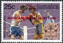 Olympic Games 1988 - overprinted and surcharged in red