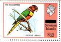 Duchess Lorikeet (Vini margarethae) - overprinted
