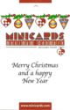 Minicards Denmark - Merry Christmas and a happy New Year