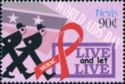 Two Stylised Men and AIDS Ribbon