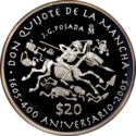 20 Pesos (400th Anniversary of Don Quijote de la Manchia)