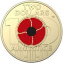 2 Dollars (First centenary of Armistice)