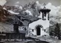 Cervinia. St Bernard's curch and Mount Cervino