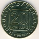 20 Schilling (70th deathanniversary prodigy Hugo Von Hofmannsthal)