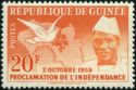 Dove, Olive Branch, map, President Sékou Touré (1922-1984)