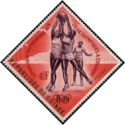 Olympic preparation committee, red overprint