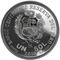 1 Sol (450 Años de la Primera Moneda Acuñada en la Casa de Monedad de Lima)
