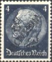 Paul von Hindenburg, overprinted