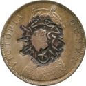 1 Rupee (Countermarked 1 Rupee British India)
