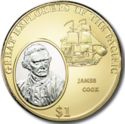 1 Dollar (British explorer captain James Cook)