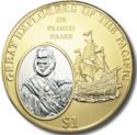 1 Dollar (English sea captain Sir Francis Drake)