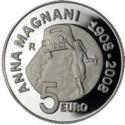 5 Euro (100th Birth annivers. actress Anna Magnani)