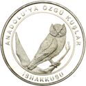 1 Kuruş (Eurasian Scops Owl- İshak kuşu - Otus scops)