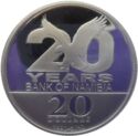 20 Dollars (20th Anniversary of the Bank of Namibia)