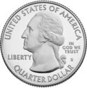 25 Cents / Quarter (Lowell National Historical Park, Massachusetts. Silver)