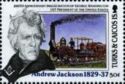 Andrew Jackson and Railway Locomotive "De Witt Clinton"