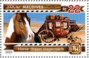 Horse-drawn stagecoach