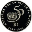 1 Peso (50th Anniversary of the United Nations)