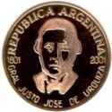5 Pesos (200ºth Birth anniversary of Gral. Justo José de Urquiza)