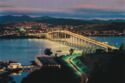 Tasman Bridge by night