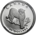 75 Dollars (Wildlife platinum series. Cougar)