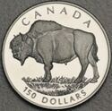 150 Dollars (Canadian Wildlife platinum series. Bison)