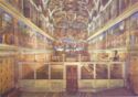 Vatican City. Interior of the Sistine Chapel