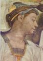 Vatican City. Sistine Chapel, The Erythraean Sybil, Detail
