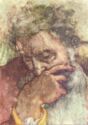 Vatican City. Sistine Chapel, The Prophet Jeremiah, Detail