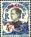 Annamite Woman overprinted and surcharged