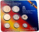 Various Pesetas (Mixed mint set 2000-'01)