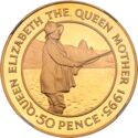50 Pence (Queen Mother, Keen Angler)