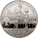 50 Pence (70th Birtday Queen Elizabeth II - Silver edition)