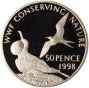 50 Pence (World Wildlife Fund - Conserving Nature - Silver edition)