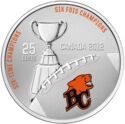 25 Cents (100th Anniversary of Grey Cup. BC Lions)