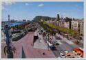 Barcelona. Columbus avenue panoramic view