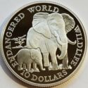 10 Dollars (African bush elephant)