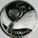2,000 Pesetas (50th anniversary of the United Nations)