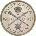 1 Florin (2 Shillings Jubilee. Pattern)