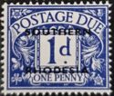 Postage Due Stamps of Great Britain, overprinted